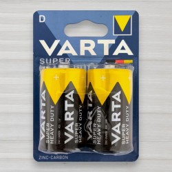 Батарейка сольова Varta Super Heavy Duti R20, D, 1,5V, 2шт/уп